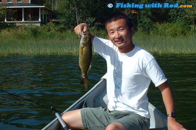 My first smallmouth bass from St Mary Lake