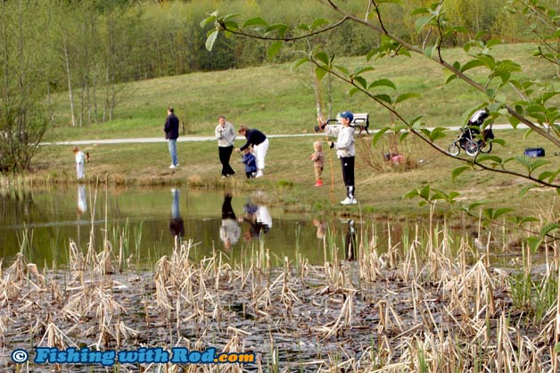 Green Timbers Lake in Surrey BC has good urban rainbow trout fishing